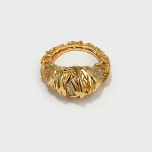Vintage Braided Zirconia Ring - boonee alus