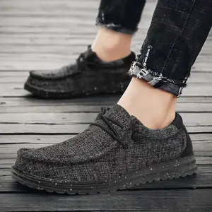 Men's Causal Canvas Loafers & Slip-ons, Lightweight Comfortable and Breathable Loafers Shoes for Men