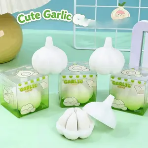 Realistic Garlic Eraser Cute Creative Novelty Stationery No Shavings Super Clean Pencil Eraser Gift, Fun School Supply
