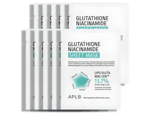 APLB Glutathione Niacinamide Sheet Mask 10 Pcs