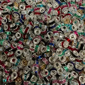 (SP6) 50pc - Shiny Spacers for Cup/Bag Charms