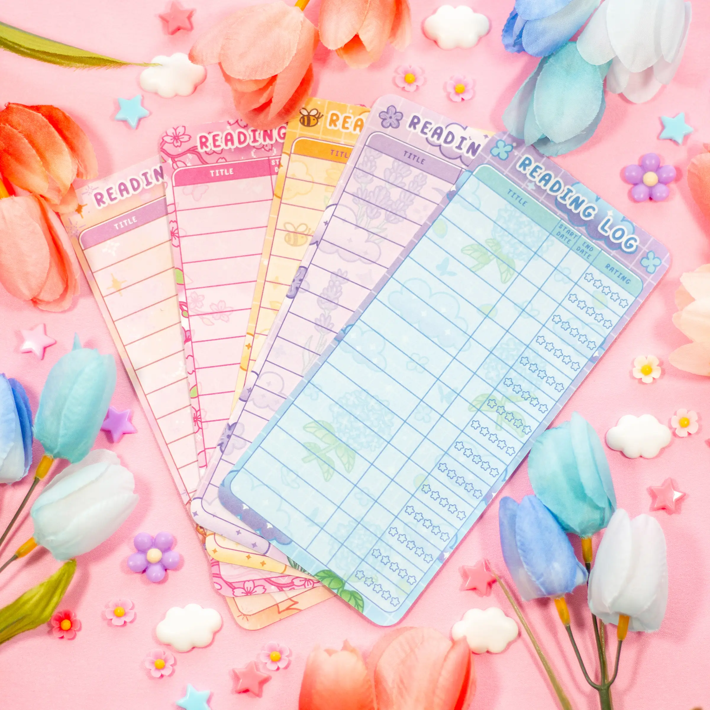 Reading Log Bookmarks