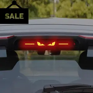 2026 Stylish Car High Mount Brake Light Lamp Sticker, Carbon Fiber Texture Exterior Decal, Premium Durable PET Material, Easy Self-Adhesive Paste, Custom Logo Compatible, Enhances Vehicle Safety & Stylish Exterior Decoration for Cars