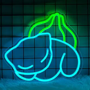 Sleeping Bulbasaur Neon Light Sign, Home Decor, Lover, Neon Sign, Home Accents, Game Room, Bedroom Decor, Room Decor, Decorations, Gamer, Gaming