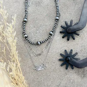 South Texas Layered Necklace - Silver