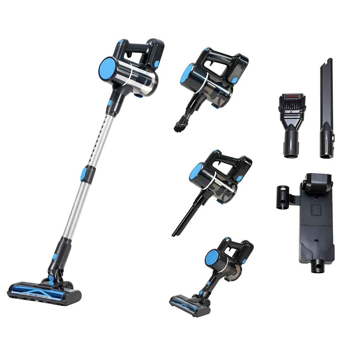 【Deals for You Days】Cordless Vacuum Cleaner Lightweight Stick Vacuum, Rechargeable Wireless Cleaner with LED Floor Brush, Anti Tangle Design for Hardwood Floors Carpet and Pet Hair