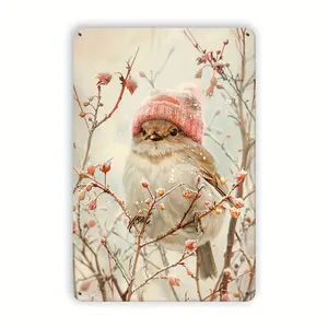 Vintage Metal Sign Creative Birds Wall Decor 2D Flat Art Perfect for Home Bar Cafe Gym Garage Restaurant Indoor Outdoor Garden Forest Room Decor 8x12 Inch Unique Retro Painting