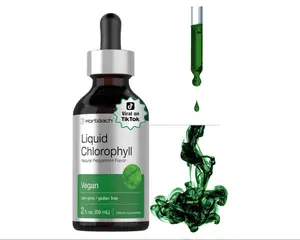 Horbäach Liquid Chlorophyll Drops | 2 fl oz | Natural Peppermint Flavor | Vegan, Non-GMO & Gluten Free Formula