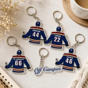 Briar Hockey Jersey: Set 5 Acrylic Keychains, Off Campus, Hockey Romance, Hockey Lover Gift