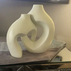 Decorative Vase Set, Heart-Shaped Nordic Style, Minimalist Table Centerpiece, Wedding Restaurant Living Room Office Home Decor