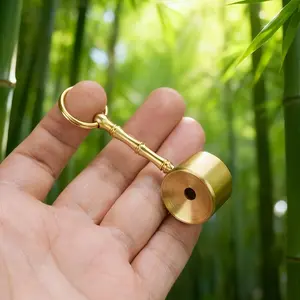 Vintage Brass Whistle, Clear Bird Call, Portable Outdoor Camping Gift, Small and Elegant, Perfect for Nature Lovers