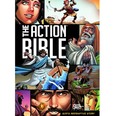 The Action Bible: God's Redemptive Story (Action Bible Series) - Hardcover