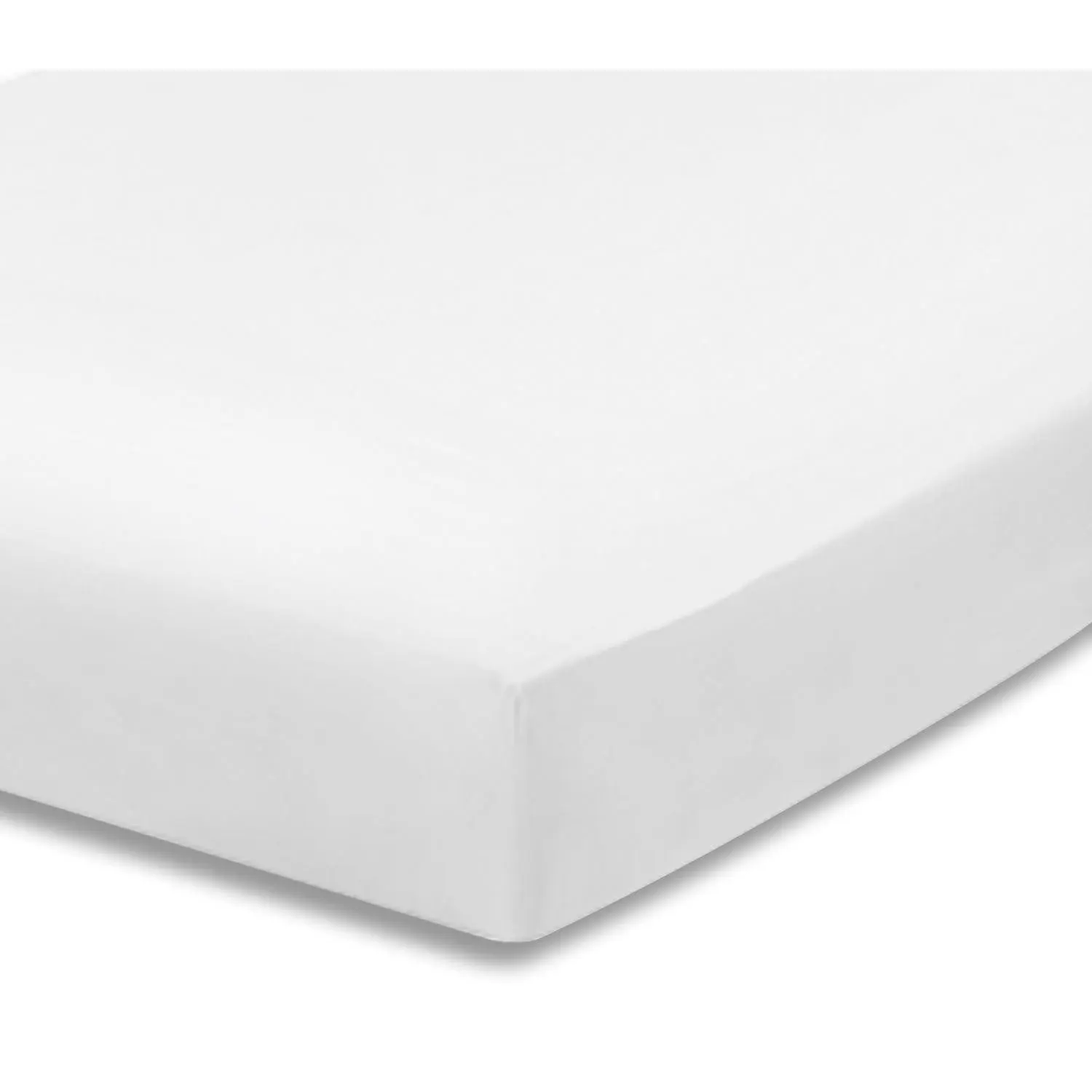 Everyday Kids White Fitted Crib Sheet