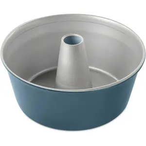 Formed Angel Food Cake, 16 Cup, Twilight Blue Pan Coffee reusable  ramekins Silicone Baking Mold Silicone Loaf Molds Classic Nonstick Aluminium Tin Bakeware