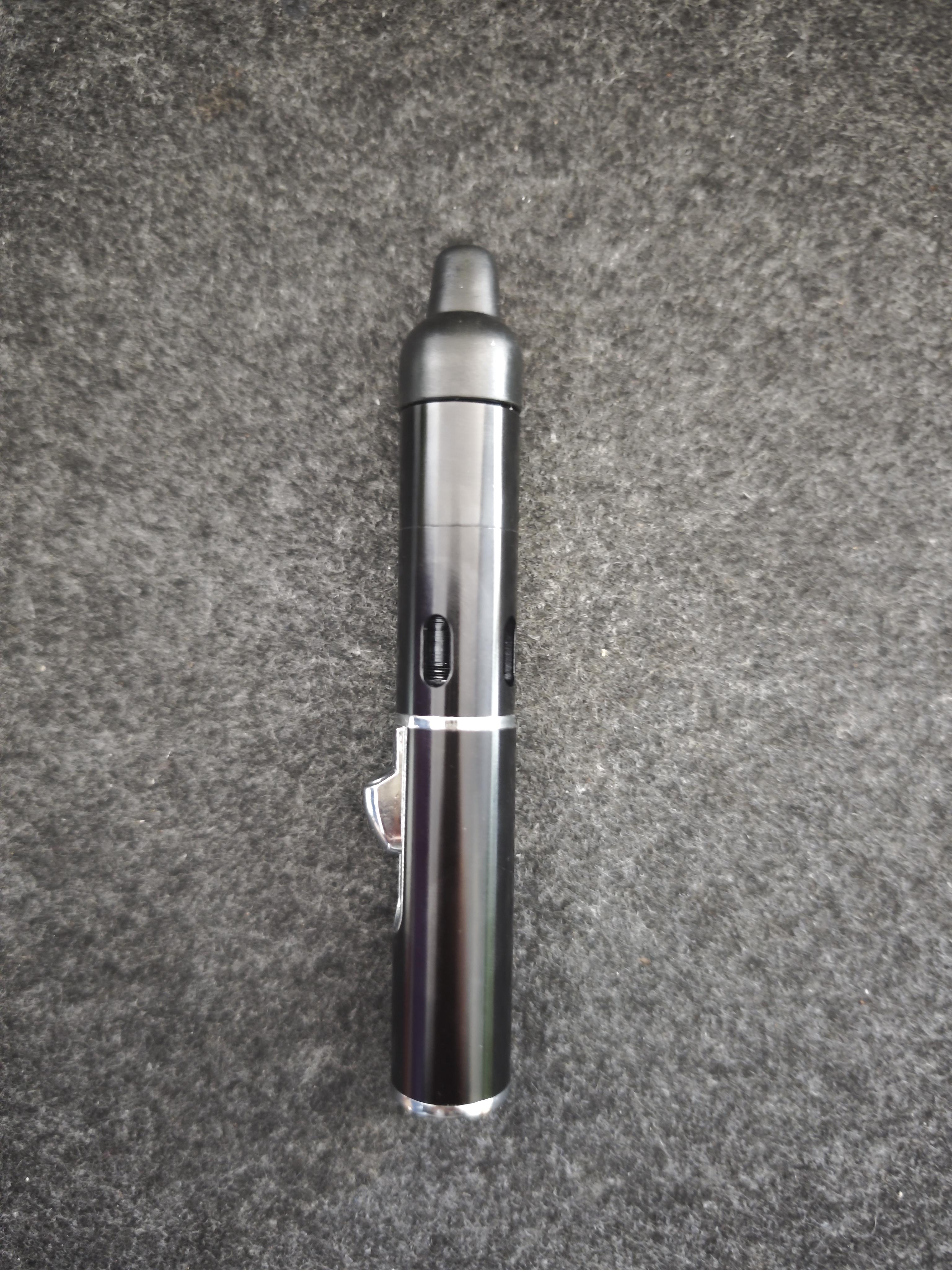 One-Hand Windproof Lighter: Adjustable Blue Flame, Refillable Butane, Durable Aluminum, Compact Portable Outdoor Gear(No Gus)