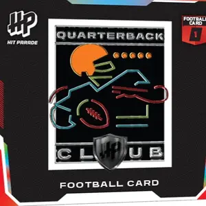 QUARTERBACK Club  GRADED AUTOGRAPHED FOOTBALL CARD!