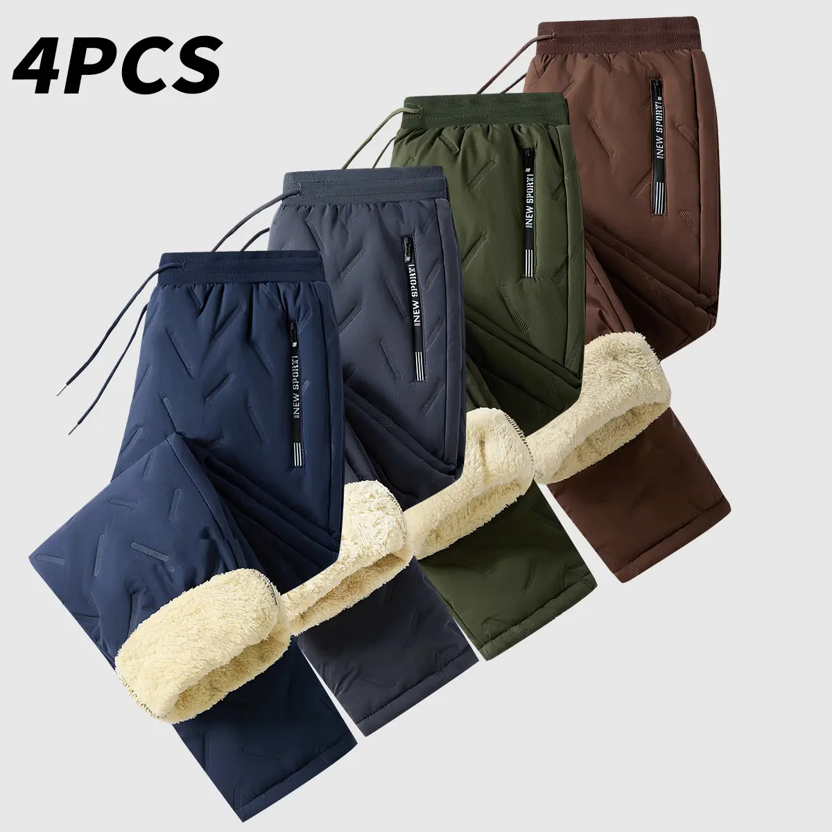 Navy Blue - Gray - Army Green - Brown