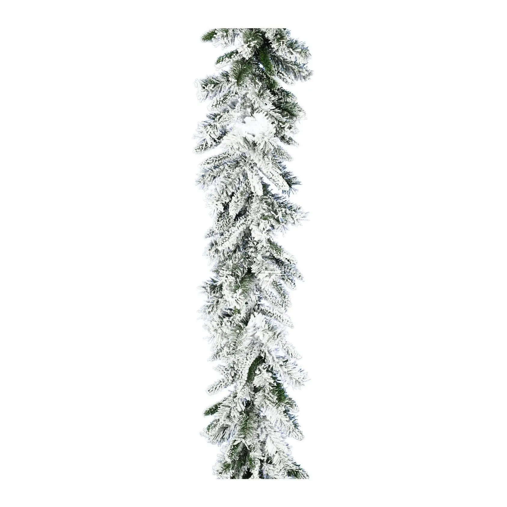 Fraser Hill Farm 9-Ft. Mountain Pine Flocked Garland