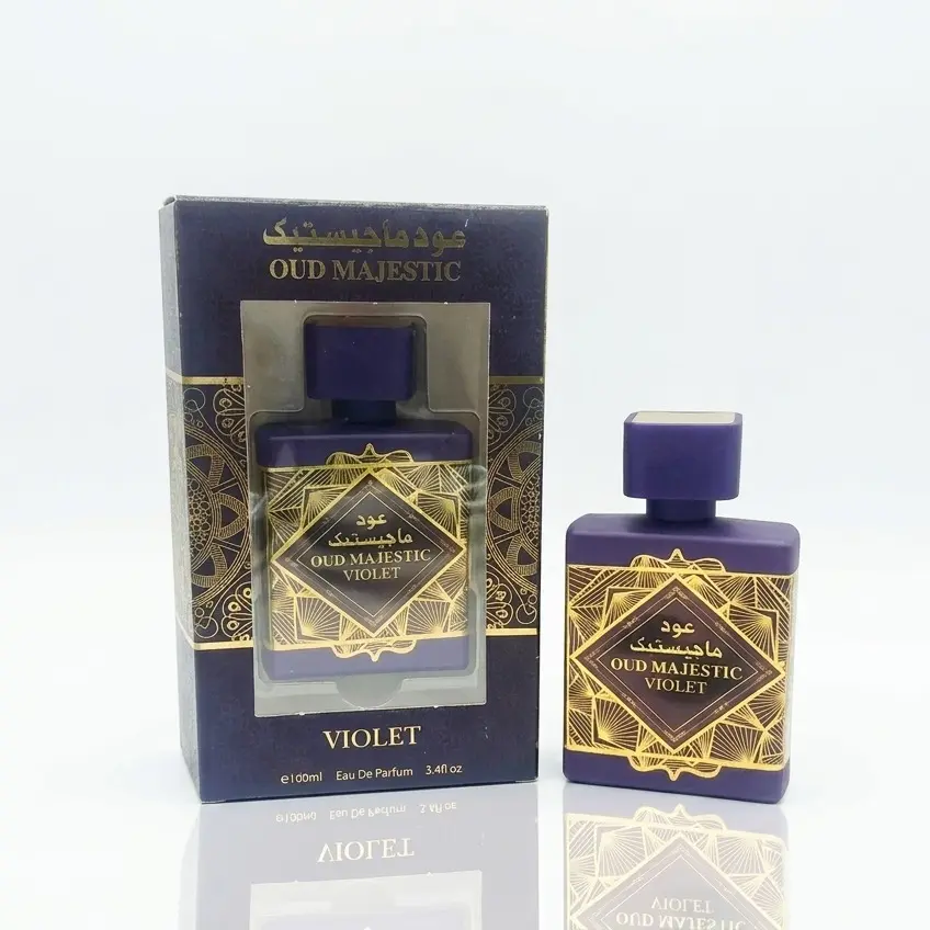 Oud Majestic Violet Cologne Perfume - 3.4oz EDP - Ambery Spicy - Unisex Fragrance