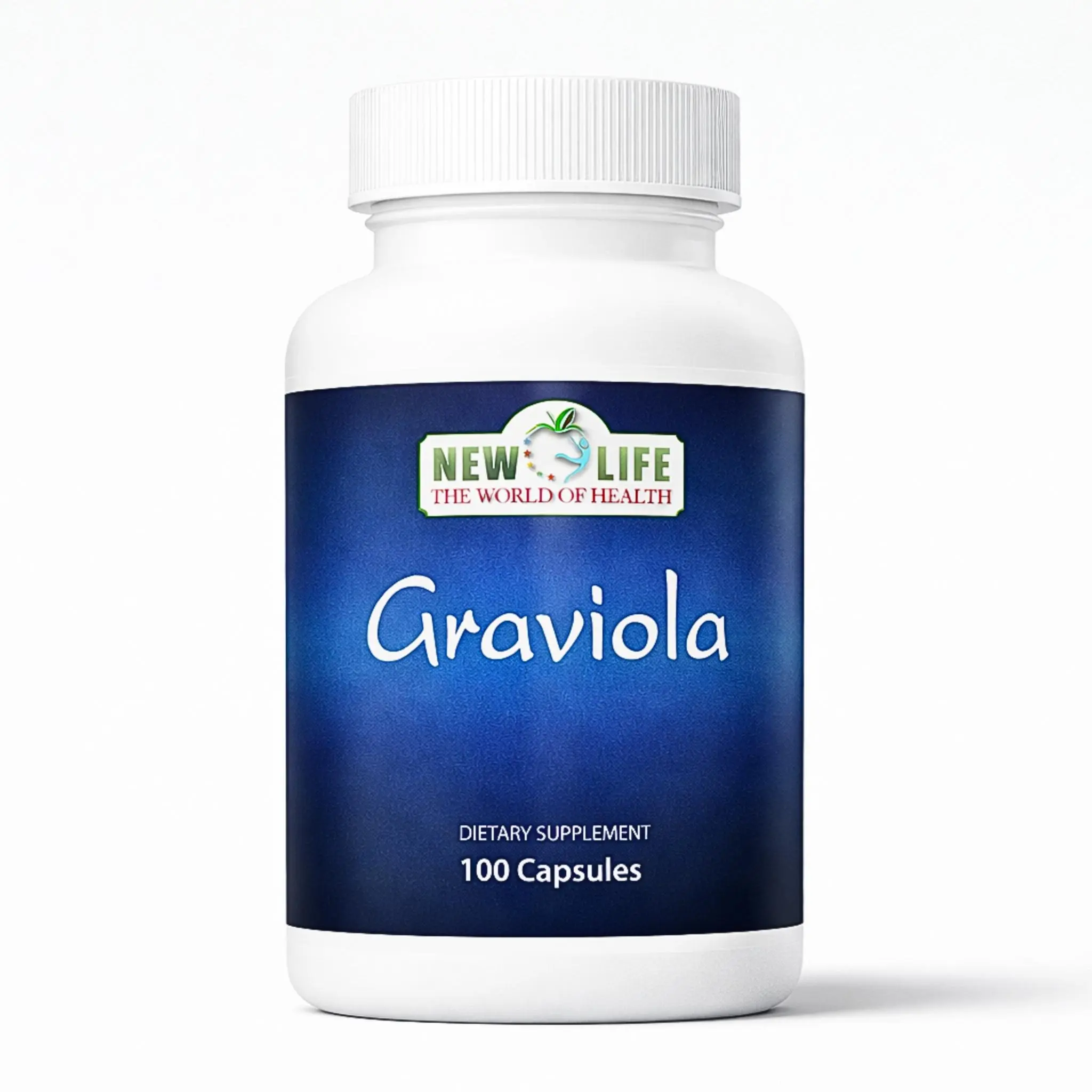 New Life Graviola 700mg, 100 Capsules - Natural Organic Antioxidant Dietary Supplement for Enhanced Well-being & Fitness
