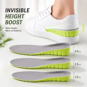 Height Increase Insoles for Shoes, Breathable EVA Shoe Lift Inserts with Mesh Top, Cushioned Heel Pads for Men and Women