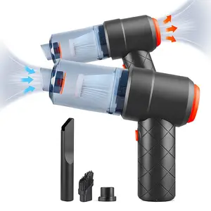120W Powerful Suction Cordless Handheld Small Car Vacuum Cleaner - USB Rechargeable Multifunctional Portable Wet and Dry Vacuum Cleaner Tools for Home Car Office Pet Kitchen