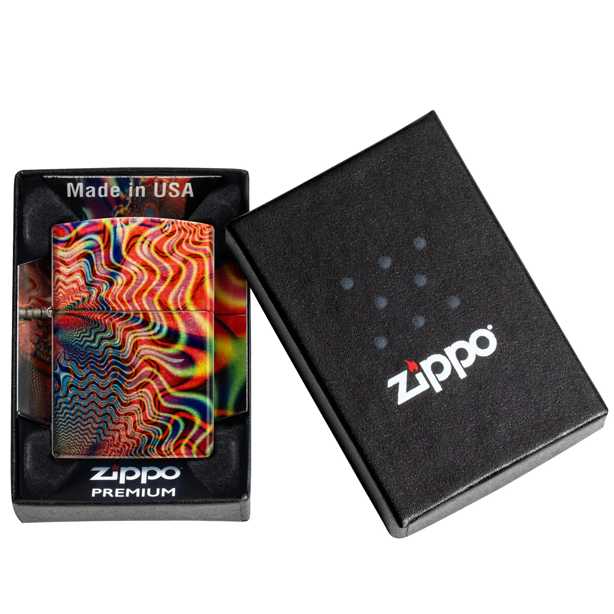 Zippo Pocket Lighter - Abstract and Patterns - Made in USA - Unfilled (fuel sold separately)