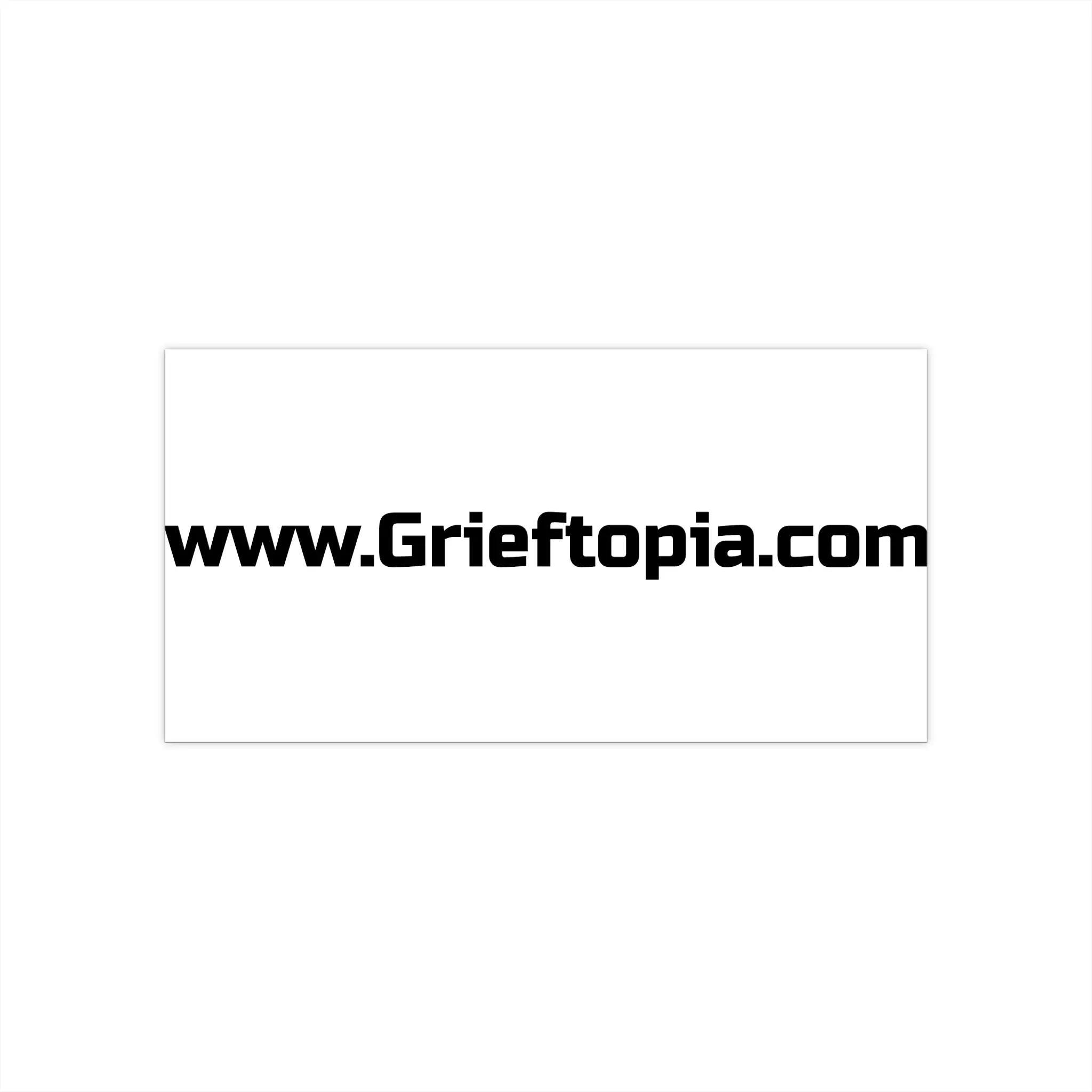Grieftopia Bumper Stickers - Customizable Vinyl Decals for Cars, Laptops, Water Bottles - Grieving Community Support, Memorial Gifts