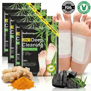 10/20/40pcs Natural Detox Foot Pads & Patches for Feet - Bamboo Vinegar & Ginger Deep Cleansing - Support Better Sleep, Stress Relief & Body Refresh