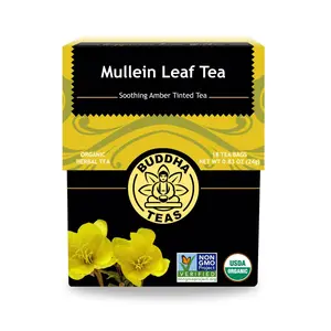 Buddha Teas - Mullein Leaf - Organic Herbal Tea - For Health & Wellbeing - With Antioxidants, Minerals & Vitamin C - Caffeine Free - 100% Kosher & Non-Gmo - 18 Count (Pack Of 1)