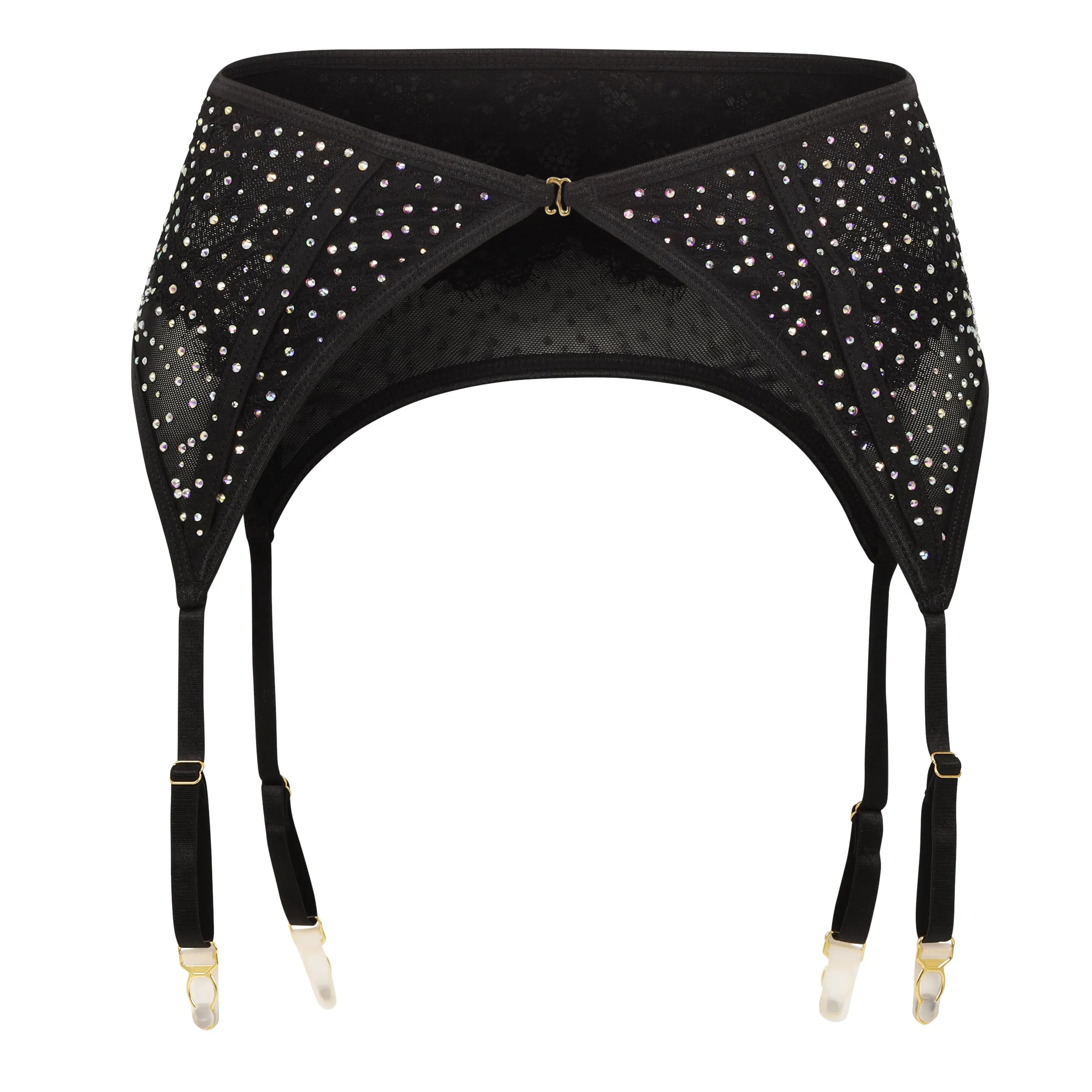 Crystal Lace x Micro-Mesh Garter