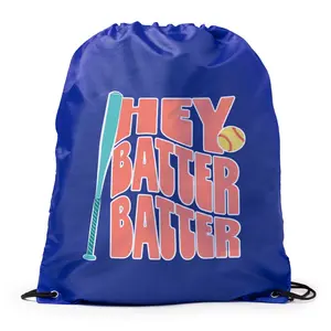 CTS Softball Drawstring Backpack - Hey Batter Batter