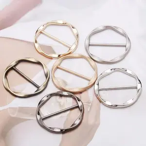 Metal Button for T-shirt, 6 Counts/set Clothes Corner Knotted Button, Versatile Clothes Corner Knotted Button for Women, Home Organizer Organizing