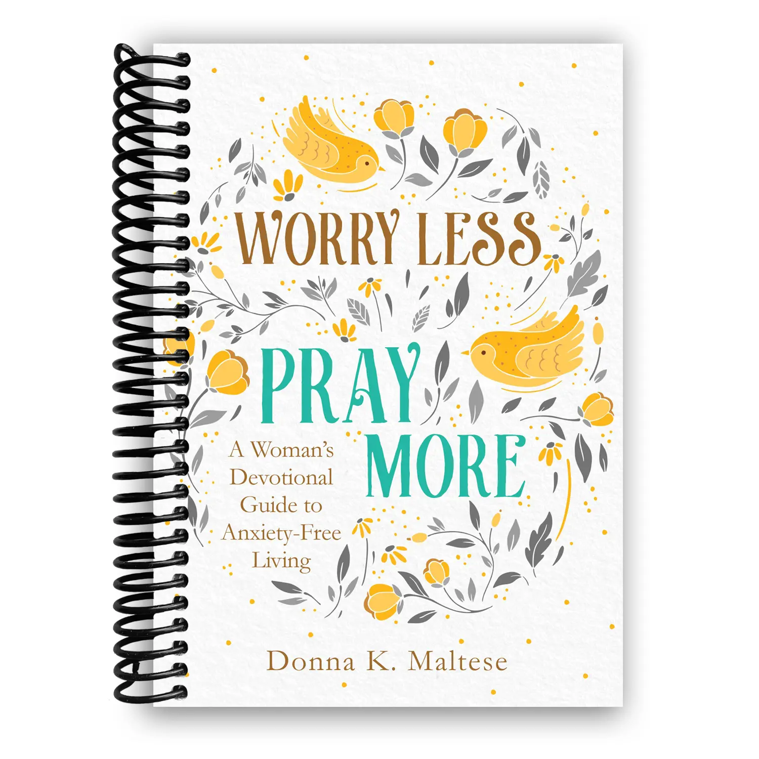Women's Daily Devotional Journal - Anxiety Relief Gifts, Emotional Support Notebooks for Anxiety-Free Living (Spiral Bound)