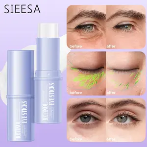 Retinol Eye Stick - Anti-Aging Eye Cream for Wrinkles, Dark Circles & Puffiness, Hydrating Portable Lipstick-Style Eye Balm with Hyaluronic Acid & Squalane, Real Person Tested，net：7g