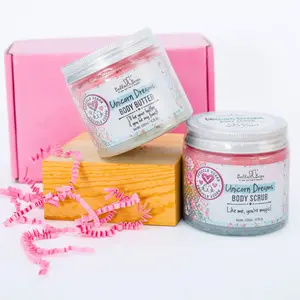 Bella & Bear Unicorn Gift Set - 3-in-1 Body Scrub &  Body Butter
