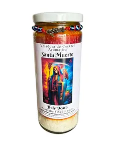 Veladora 7 Clores Santa Muerte / Candle Holy Death