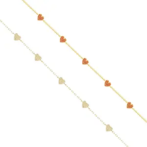 EVRY JEWELS Gold or Silver Plated Women's Hypoallergenic Full Of Love Bracelet