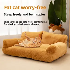 Ultra-Warm Plush Pet Bed for Large Dogs & Cats , Anti-Anxiety Calming Sleeping Mat, Durable & Machine Washable, Cozy Winter Home