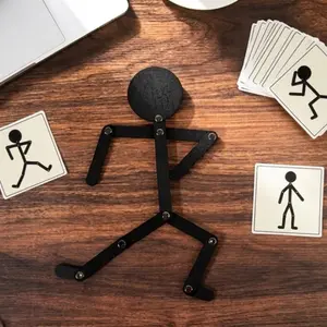 Jointed Paper Doll Toy for Babies, Enhances Observation & Imagination, Early Education Game, Versatile Wooden Figure, Tabletop Game