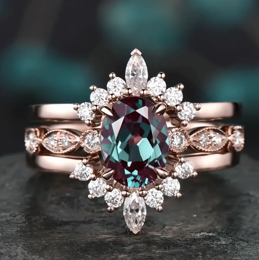 3-Piece Rhinestone Ring Set for Women – Inspired Fashion Rings for Parties, Weddings & Special Occasions