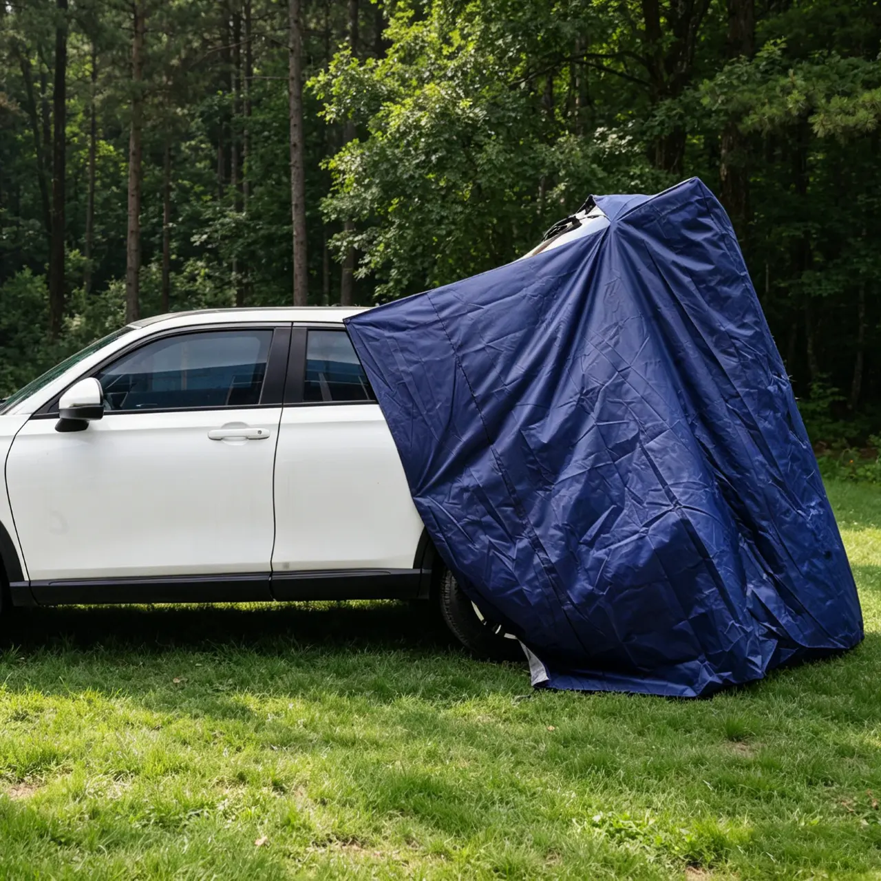 Camping Privacy Shelters, Hatchback Changing Room with Magnets & Suction Cups, Easy Setup SUV Tailgate Tent,  Beach, Picnic, Toilet, Fits SUV, Van, Truck