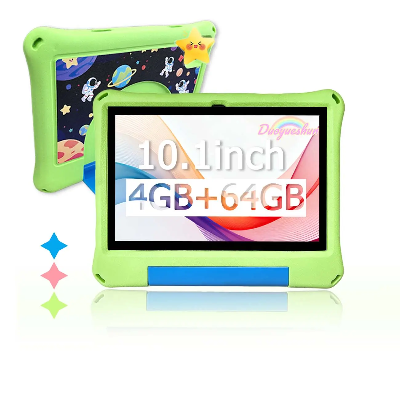 Portable 10.1 Inch Touchscreen Tablet PC for Kids, Toddler Tablets, Supports Sim Card Calls, Parental Control, HD Display Screen, Android Education Entertainment Pad, Learning Entertainment Tablet