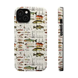 Fishing Lures Phone Case, Mag Safe Compatible, Magnetic Tough Cases