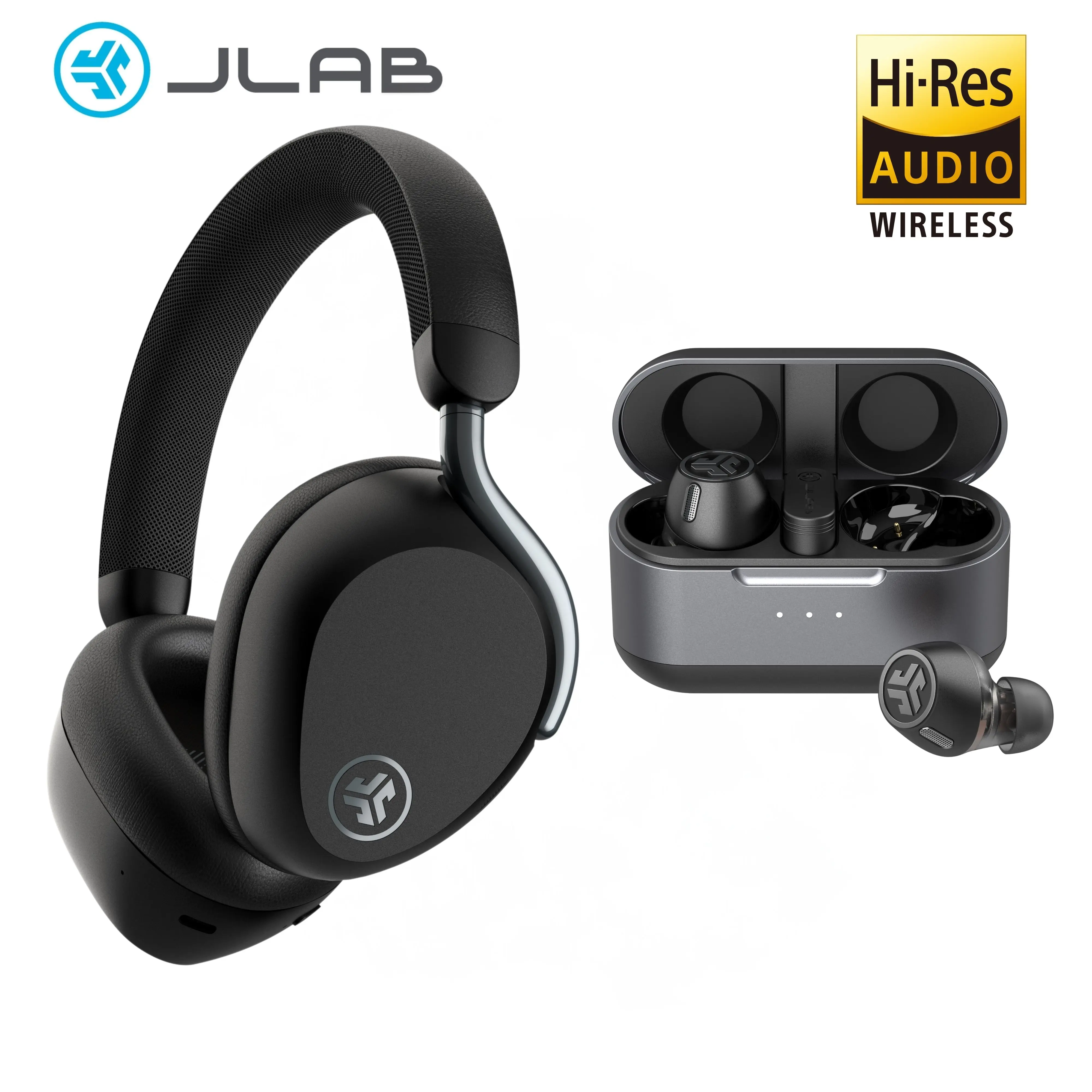 {Your Choice Bundle} JLab Epic Premium Audio Bundle, Epic Lux Lab Edition ANC Headphones + Your Choice of Epic Earbuds