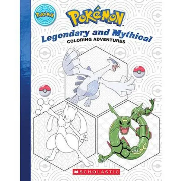 Pokémon Coloring Adventures #2: Legendary & Mythical Themed Coloring Book - Scholastic Children's Illustrated Activity Book, Paperback