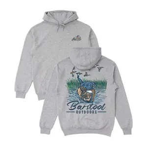 Barstool Dog and Duck Hoodie, Hunting Basic Cotton Pullover Hoodie, Ideal for gift
