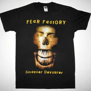 Fear Factory Smasher Devourer T-Shirt 2 Side Casual Cotton