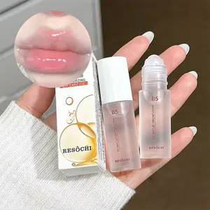 Moisturizing Roller Lip Oil, Peach Flavor, Nourishes Dry Lips, Autumn Winter Lip Care, Adds Vitamin B5, Relieves Dryness, Moisturizes Lips, Lip Moisturizer