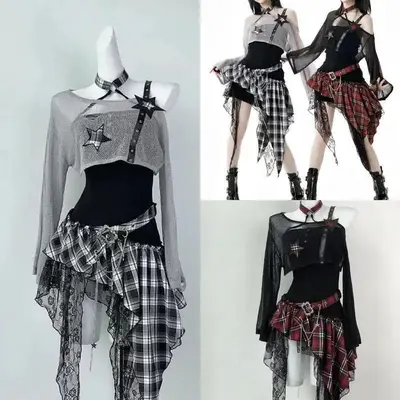Cute Emo Skirt Outfits TikTok Shop